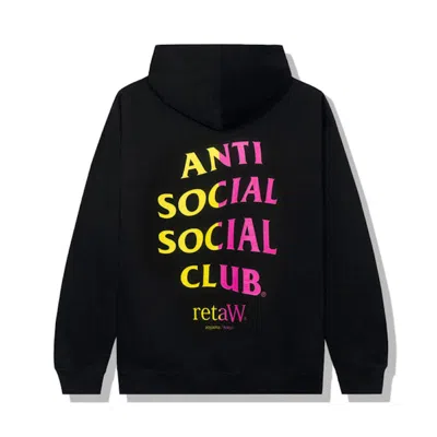 Pre-owned Anti Social Club Men's  Retaw Hoodie In Black