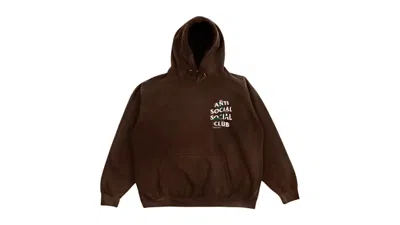 Pre-owned Anti Social Club Men's  Sadboyz Fin De Semana Hoodie In Brown