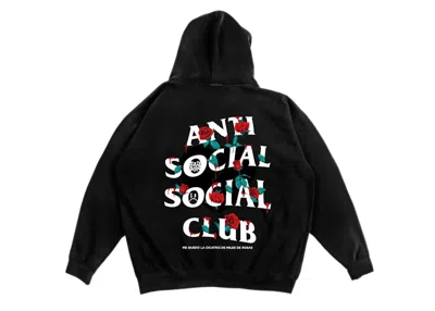 Pre-owned Anti Social Club Men's  Sadboyz Miles De Rosas Hoodie In Black