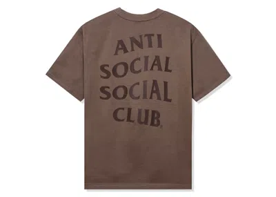 Pre-owned Anti Social Club Men's  Same But Different Premium Heavyweight Tee Shirt In Walnut In Brown