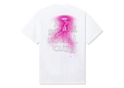 Pre-owned Anti Social Club Men's  Save Your Tears 3m Reflective Tee Shirt In White
