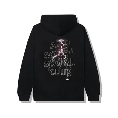 Pre-owned Anti Social Club Men's  Save Your Tears Hoodie In Black (ss21)