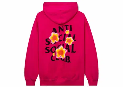 Pre-owned Anti Social Club Men's  See The Feeling Hoodie In Pink