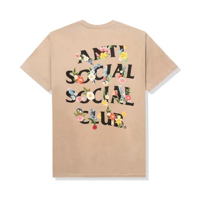 Pre-owned Anti Social Club Men's  Self Conclusion T-shirt In Sand