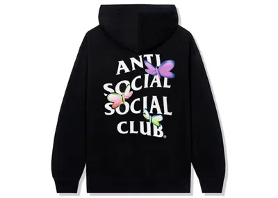 Pre-owned Anti Social Club Men's  Shell Shock Hoodie In Black