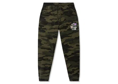 Pre-owned Anti Social Club Men's  Shell Shock Sweatpants In Camo