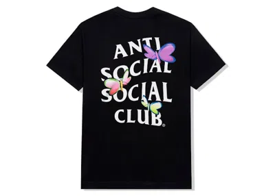 Pre-owned Anti Social Club Men's  Shell Shock Tee Shirt In Black