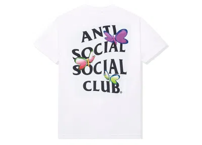 Pre-owned Anti Social Club Men's  Shell Shock Tee Shirt In White