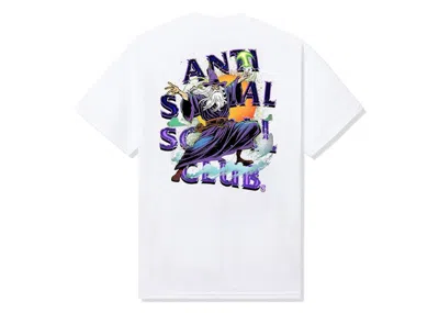 Pre-owned Anti Social Club Men's  Sleave Tee Shirt In White