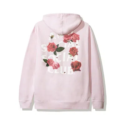 Pre-owned Anti Social Club Men's  Smells Bad Hoodie (fw19) In Pink