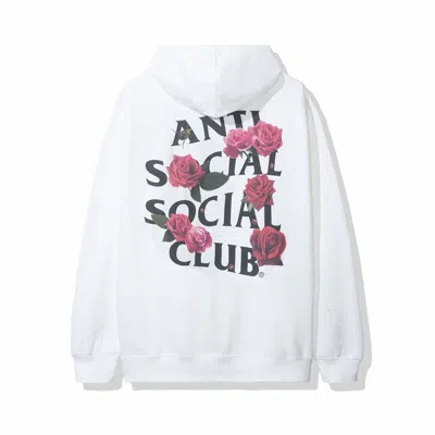 Pre-owned Anti Social Club Men's  Smells Bad Hoodie (fw19) In White