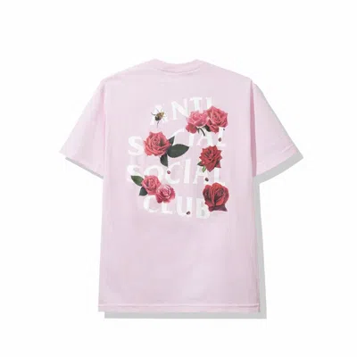 Pre-owned Anti Social Club Men's  Smells Bad Tee Shirt (fw19) In Pink
