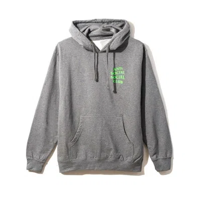 Pre-owned Anti Social Club Men's  Solid Snake Hoodie In Grey In Gray