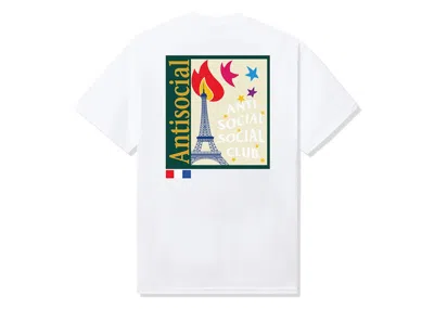 Pre-owned Anti Social Club Men's  Souvenir Shop Tee Shirt In White