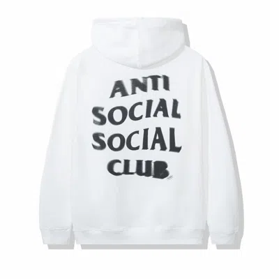 Pre-owned Anti Social Club Men's  Spiral Hoodie In White