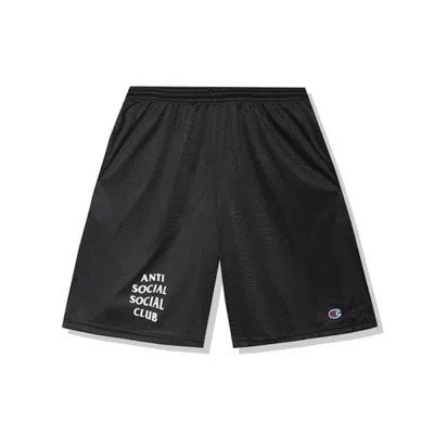Pre-owned Anti Social Club Men's  Sports Shorts In Black