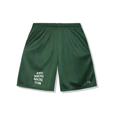 Pre-owned Anti Social Club Men's  Sports Shorts In Green