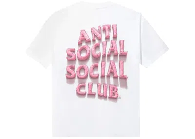Pre-owned Anti Social Club Men's  Sprinkling Tears T-shirt In White