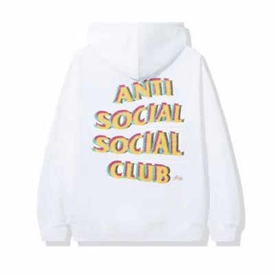 Pre-owned Anti Social Club Men's  Stir Crazy Hoodie In White