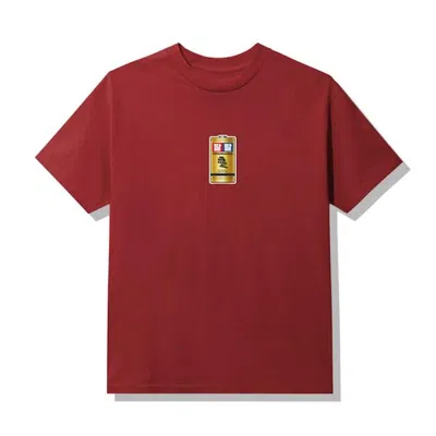 Pre-owned Anti Social Club Men's  Straight To Voicemail T-shirt In Maroon