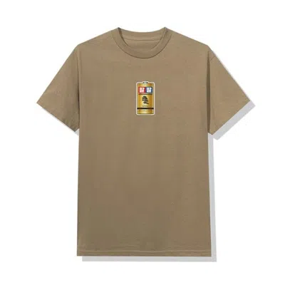 Pre-owned Anti Social Club Men's  Straight To Voicemail T-shirt In Sand