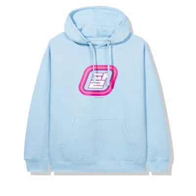 Pre-owned Anti Social Club Men's  Strawberry Slush Hoodie In Blue