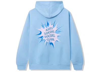 Pre-owned Anti Social Club Men's  Stunned Hoodie In Blue
