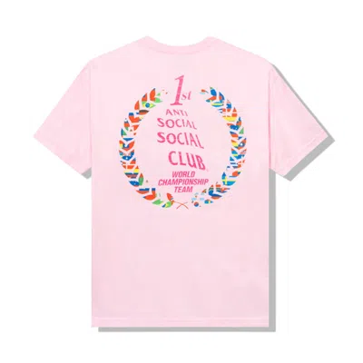 Pre-owned Anti Social Club Men's  Suzuka T-shirt In Pink