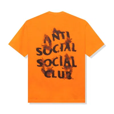 Pre-owned Anti Social Club Men's  The Notebook T-shirt In Orange