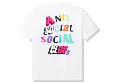 Pre-owned Anti Social Club Men's  The Real Me Tee Shirt In White