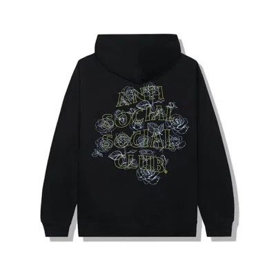 Pre-owned Anti Social Club Men's  The Strip Hoodie In Black