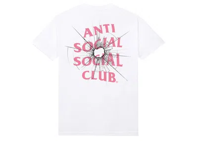 Pre-owned Anti Social Club Men's  Theories Tee Shirt (fw23) In White