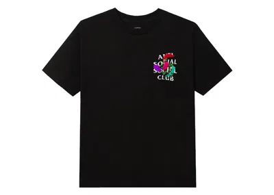 Pre-owned Anti Social Club Men's  Thorns Tee Shirt In Black
