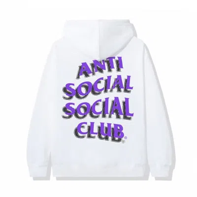 Pre-owned Anti Social Club Men's  Toned Down Hoodie In White