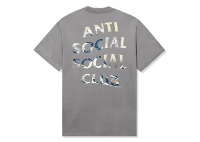 Pre-owned Anti Social Club Men's  Tonkotsu Tee Shirt In Grey