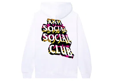 Pre-owned Anti Social Club Men's  Tq Hoodie In White