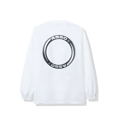 Pre-owned Anti Social Club Men's  Trofeo Long Sleeve Tee Shirt (fw19) In White