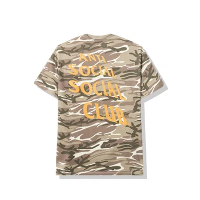Pre-owned Anti Social Club Men's  True Colors Desert Tee Shirt In Camo In Multi