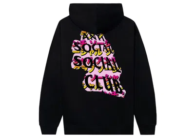 Pre-owned Anti Social Club Men's  Twisted Quickness Hoodie In Black