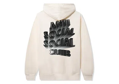 Pre-owned Anti Social Club Men's  Unbearable Hoodie In Bone
