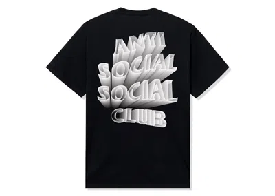 Pre-owned Anti Social Club Men's  Unbearable Tee Shirt In Black