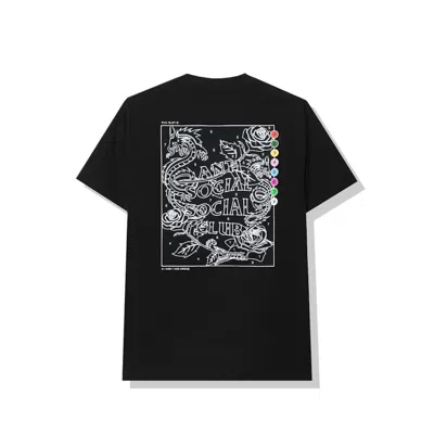 Pre-owned Anti Social Club Men's  Up To You Tee Shirt In Black