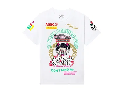Pre-owned Anti Social Club Men's  Weird Years Tee Shirt In White