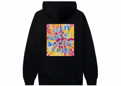 Pre-owned Anti Social Club Men's  What A Trip No Vacation Hoodie In Black