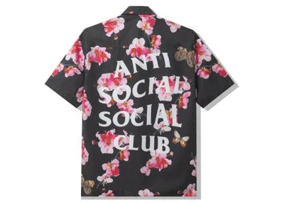 Pre-owned Anti Social Club Men's  Woody Button Up In Black