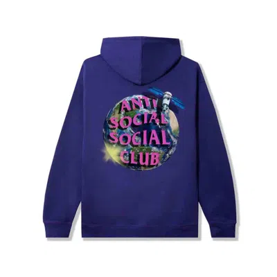 Pre-owned Anti Social Club Men's  Worldwide Hoodie In Purple