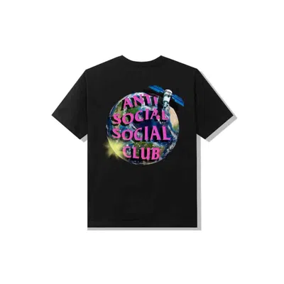Pre-owned Anti Social Club Men's  Worldwide Tee Shirt In Black