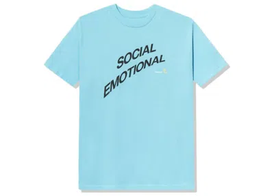 Pre-owned Anti Social Club Men's  X Bgcmla Emotional Tee Shirt In Blue