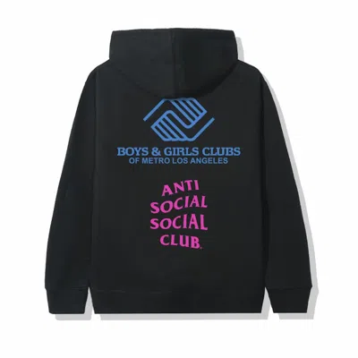 Pre-owned Anti Social Club Men's  X Bgcmla Hoodie In Black