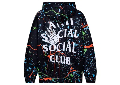 Pre-owned Anti Social Club Men's  X Body Glove Liquid Hoodie In Black